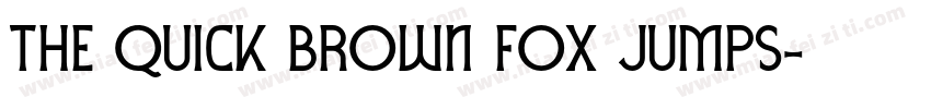 the quick brown fox jumps字体转换
